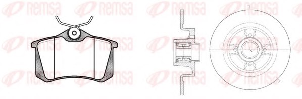REMSA 8263.21 Brake Set, disc brakes